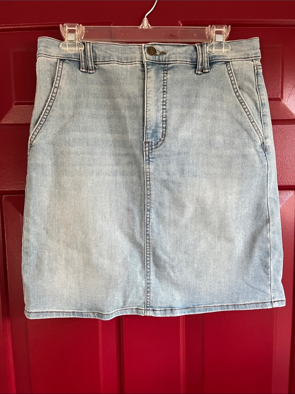 Nine West Modest Denim Skirt